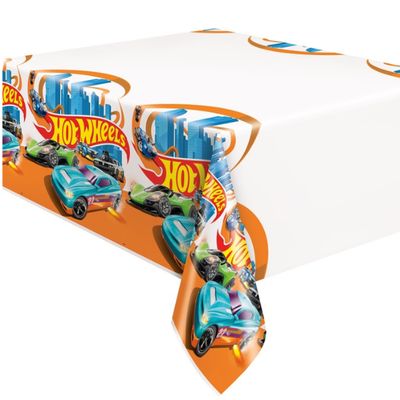 Hot Wheels Rectangular Plastic Table Cover – 54" x 84"