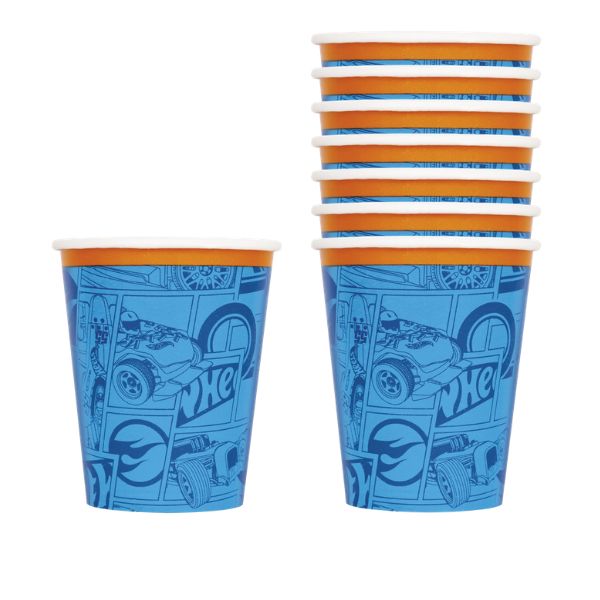 Hot Wheels 9 oz Paper Cups – 8 Ct