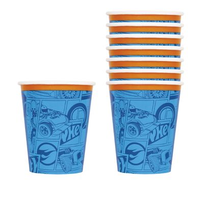 Hot Wheels 9 oz Paper Cups – 8 Ct
