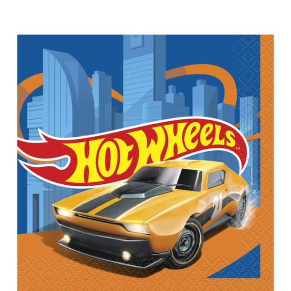 Hot Wheels Beverage Napkins – 16 Ct