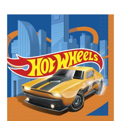 Hot Wheels Beverage Napkins – 16 Ct
