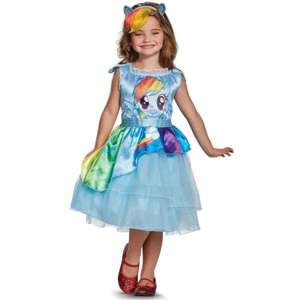 Rainbow Dash Classic Child Costume – Blue, Small (4–6X), Size: S(4-6)