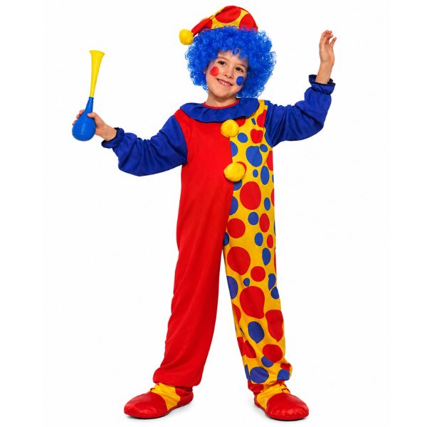 Clown Boy Child Costume – Medium (8–10), Size: M(8-10)