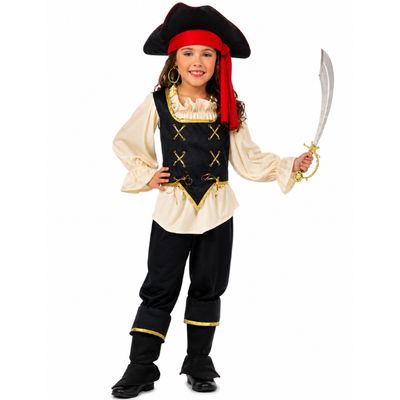 Buccaneer Girl Child Pirate Costume – Large (12–14)