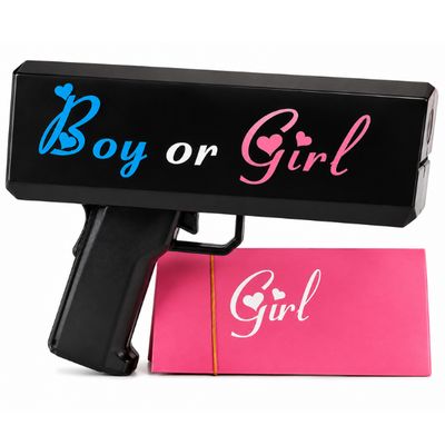Gender Reveal  Gun with 100 Reveal Bills – Battery Operated
