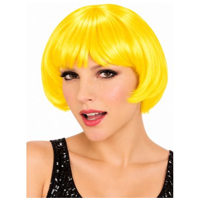 Short Bob Party Wig with Bangs – Adult