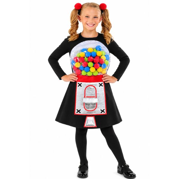 Gumball Machine Child Costume – One Size Fits Up to Size 10