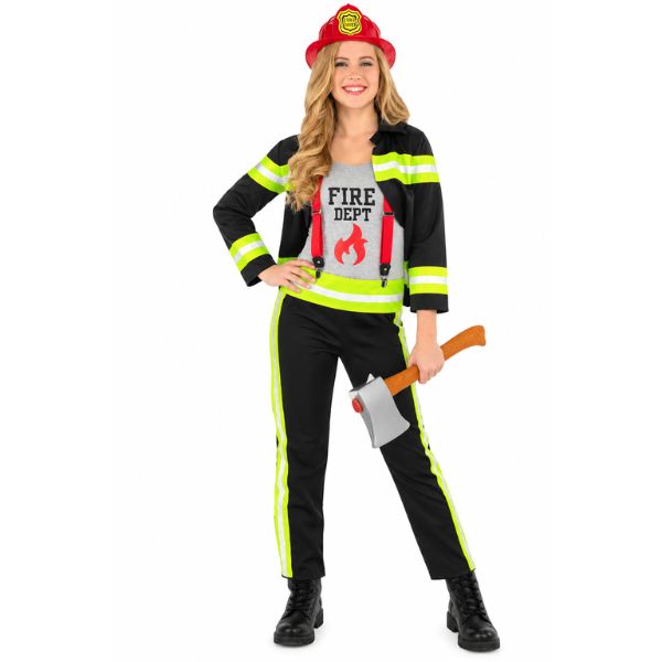 Red Hot Firefighter Junior Costume, Size: Junior S(3-5)