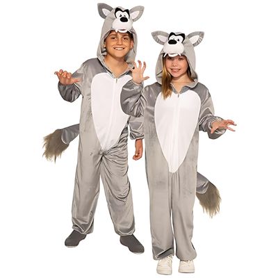 Child Wolf Costume Jumpsuit – Unisex