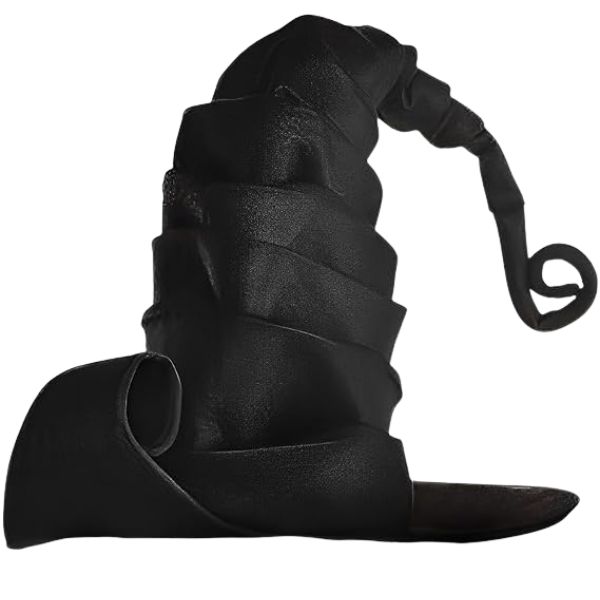 Adult Crinkle Witch Hat – Black
