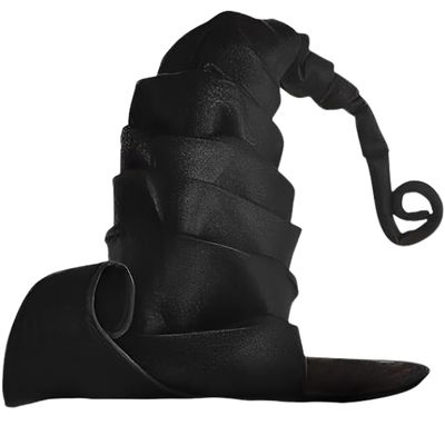 Adult Crinkle Witch Hat – Black