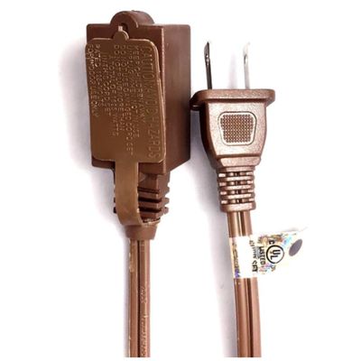 Heavy-Duty Household Extension Cord with 3-Outlet Cube Tap – 4 Ft, Brown
