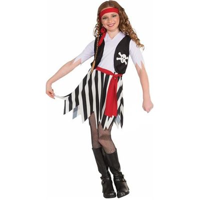 Buccaneer Pirate Costume Dress for Girls – 3 Pc Set