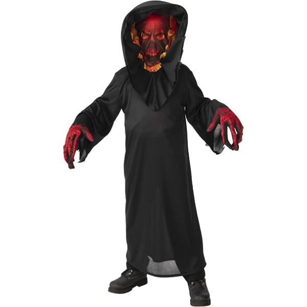 Skull Demon Costume – Large, Size: L(12-14)