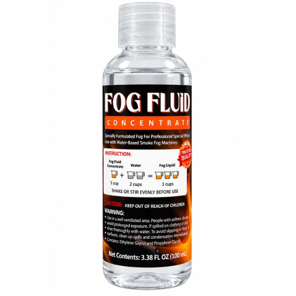 Fog Fluid Concentrate for Water-Based Fog Machines – 3.38 fl oz (100 mL)