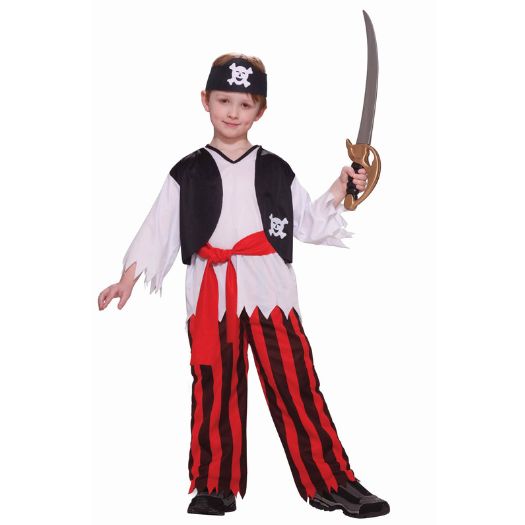 Pirate Buccaneer Swashbuckler Child Halloween Costume, Size: M(8-10)