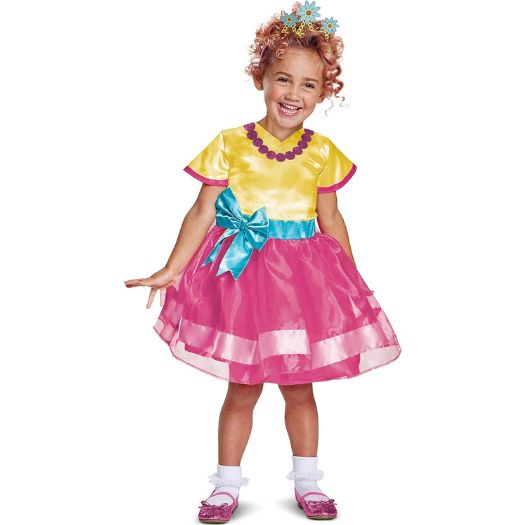 Disney Junior Fancy Nancy Girls’ Costume – Dress &amp; Printed Tiara, Size: 3T-4T