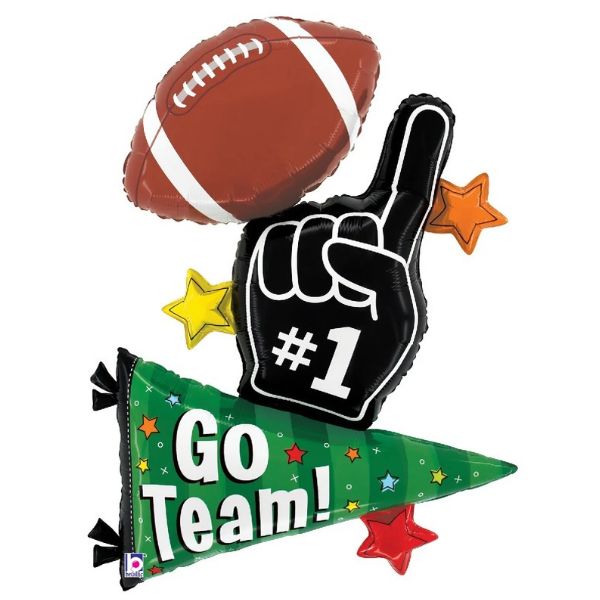 Tailgate Trio Football Foil Balloon – 35"