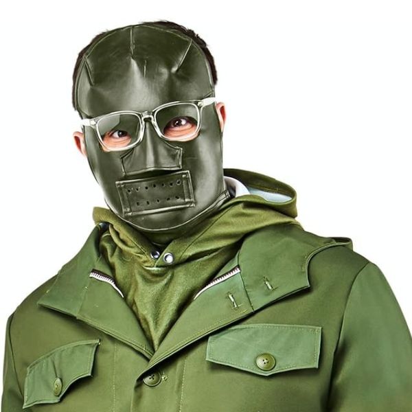 Riddler Deluxe Adult Mask with Cowl &amp; Eyewear