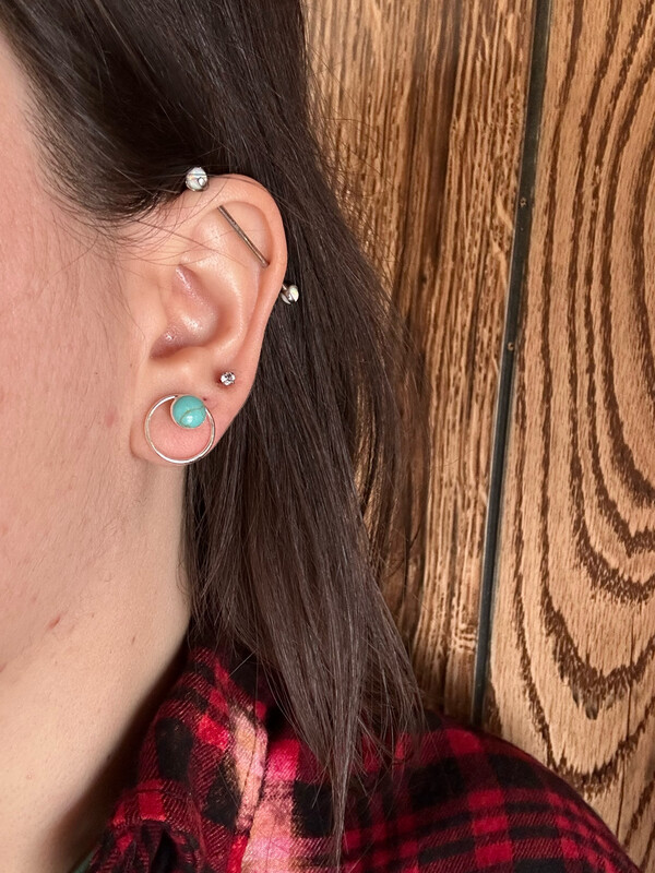 In Orbit Turquoise Earrings