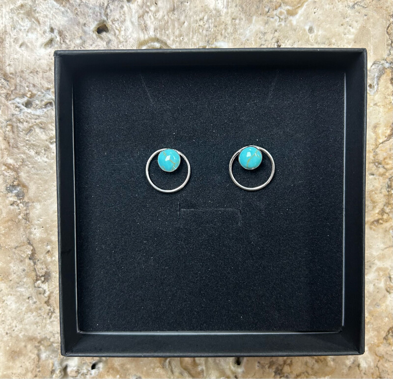 In Orbit Turquoise Earrings