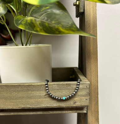 4MM Navajo Turquoise Pearl Bracelets