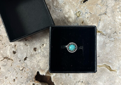 Adjustable Turquoise Stud Ring