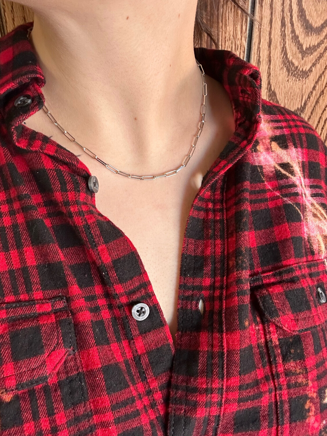 Paperclip Necklace 18&quot;