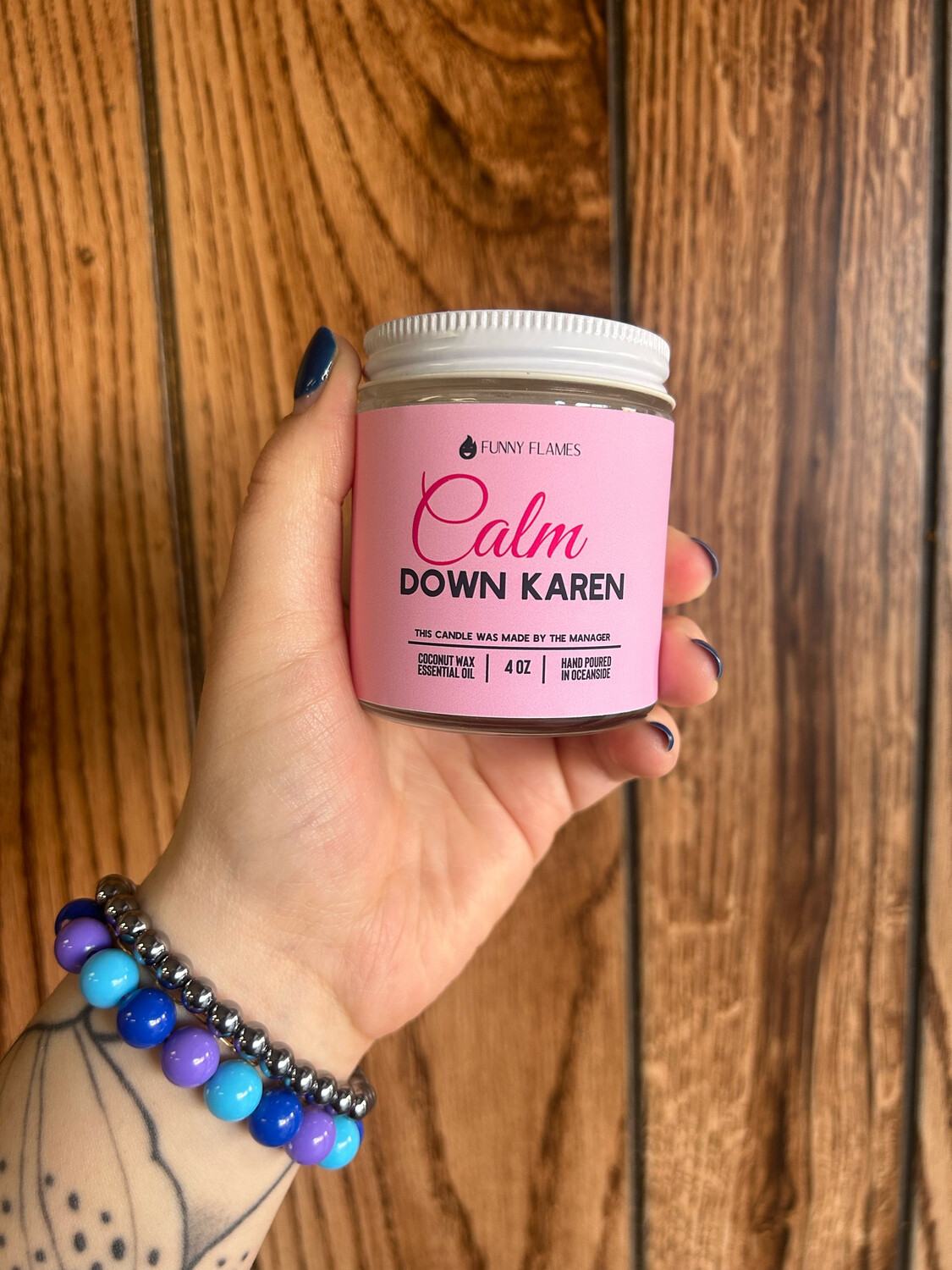 Calm Down Karen Candle