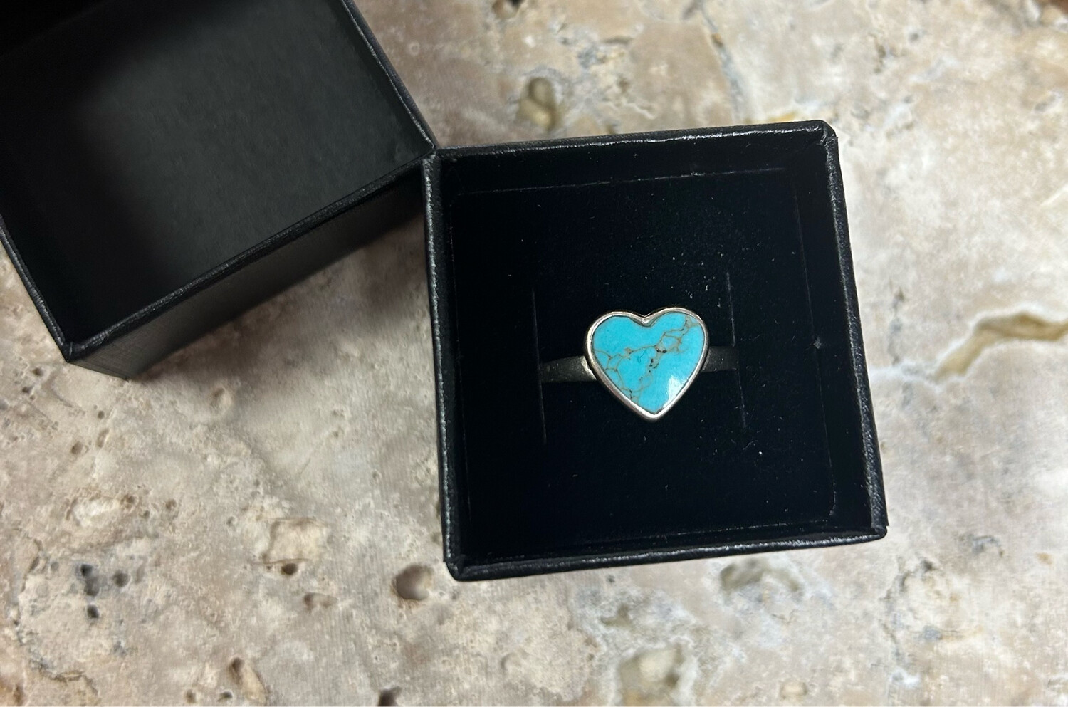 Turquoise Heart Ring