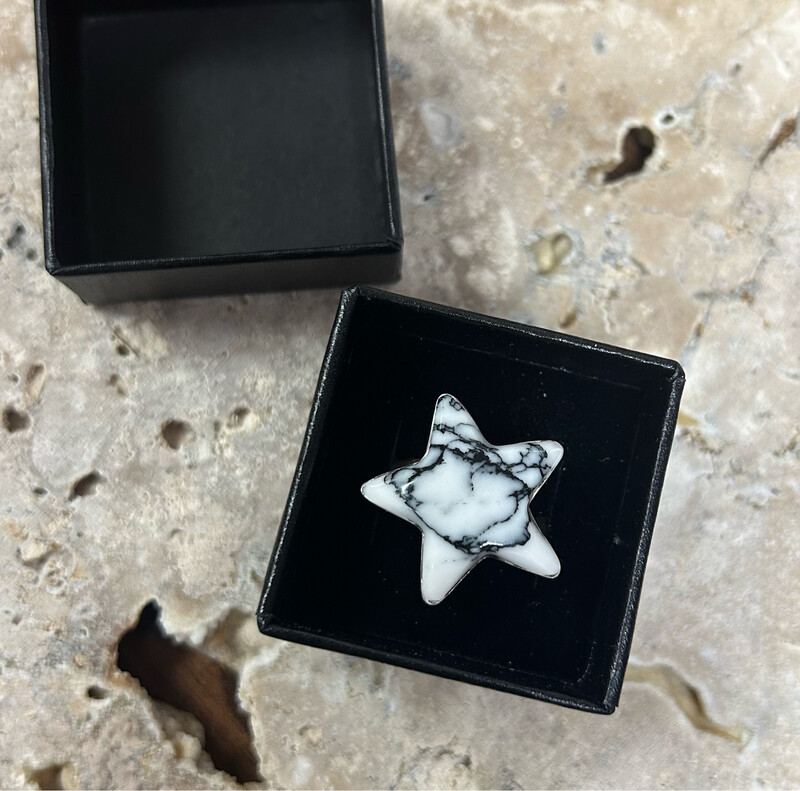 Star Howlite Ring