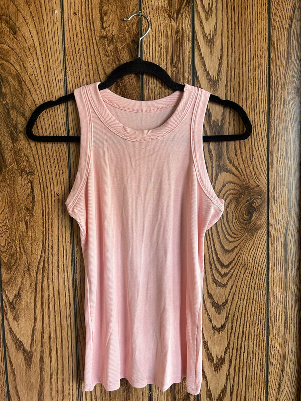 Sleeveless Basic Cami Top - Pink