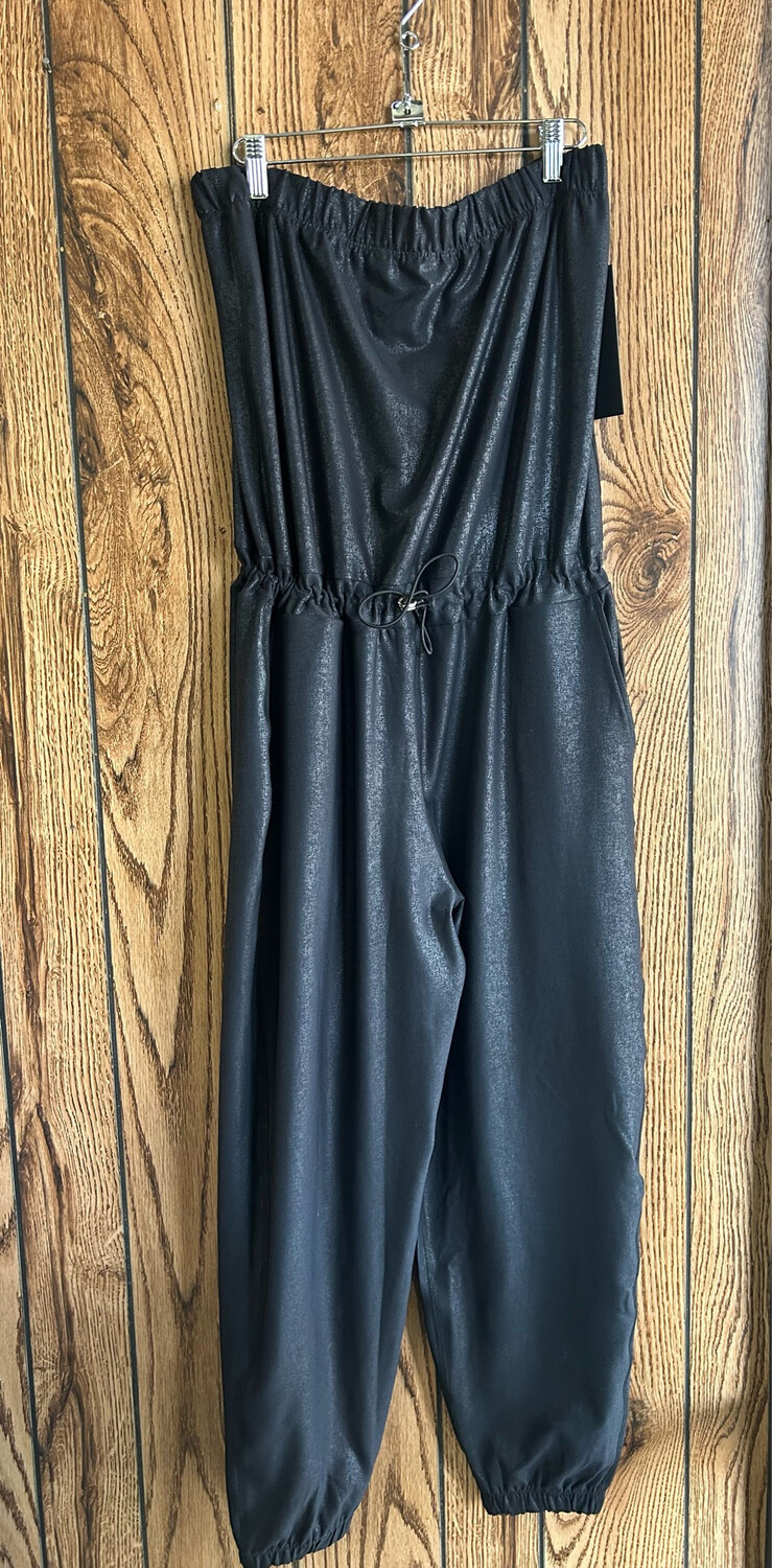 Strapless Jumpsuit with Pockets