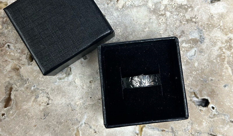 Sterling Silver Stamped Ring