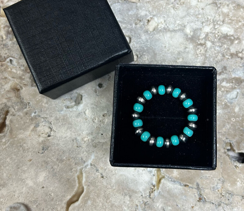 Navajo Pearl &amp; Turquoise Ring