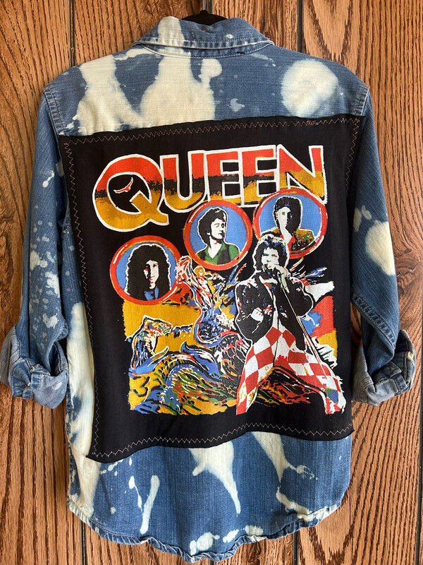 Queen Denim Longsleeve- Kids M