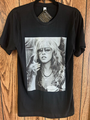Stevie Nicks Tee-Vintage Black