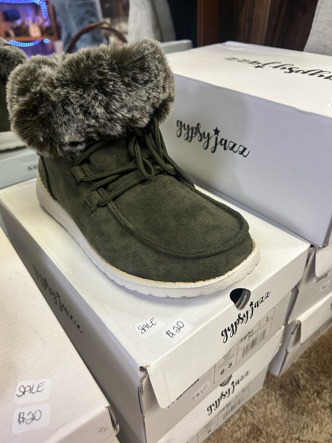 Gypsy-Green Fancy Shoes