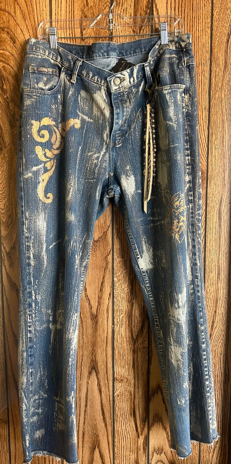 Painted Denim Jeans