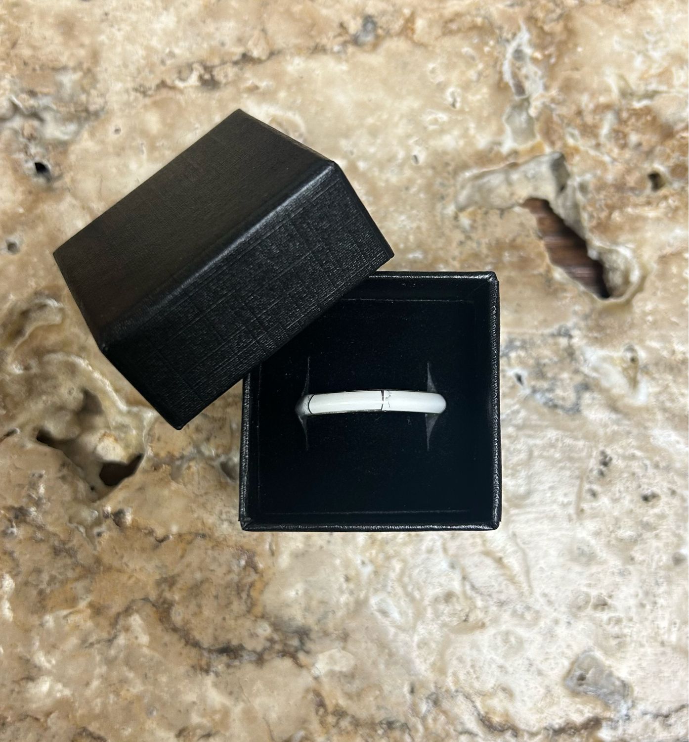 Howlite Inlay Ring- Size 9