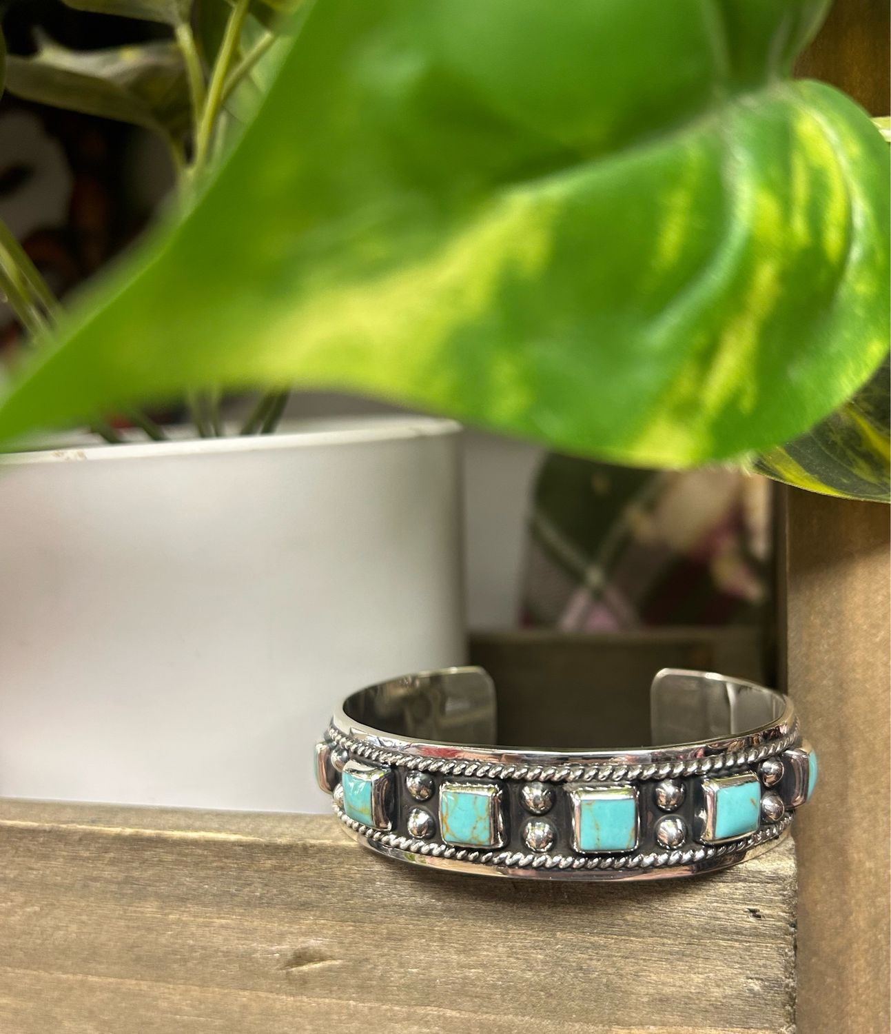 Square Stone Cuff