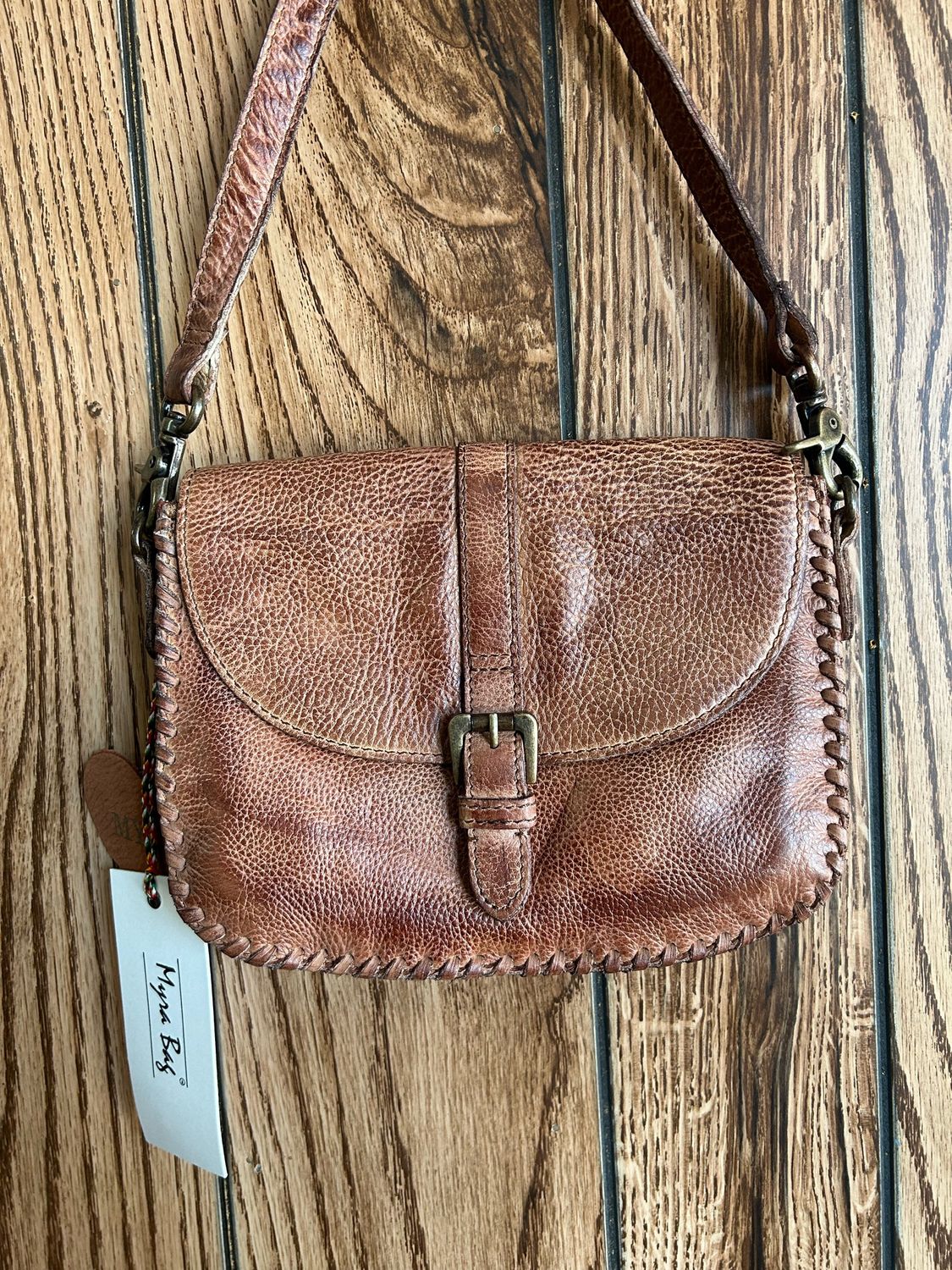 Summerset Vista Leather Bag- Caramel