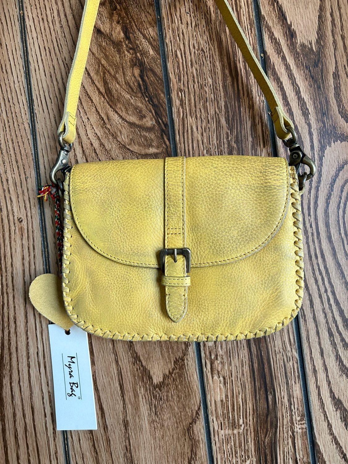 Summerset Vista Leather Bag- Sunrise Yellow