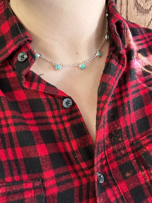 Turquoise Multi-Drop Choker