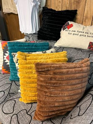 Faux Fur Throw Pillows