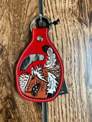 Stallion Memories Leather Key Fob