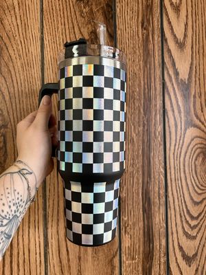 Checkered Quencher Tumblers