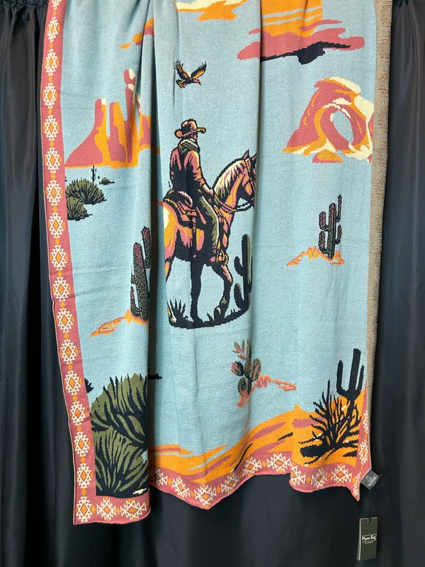 Lone Bronco Rider Throw