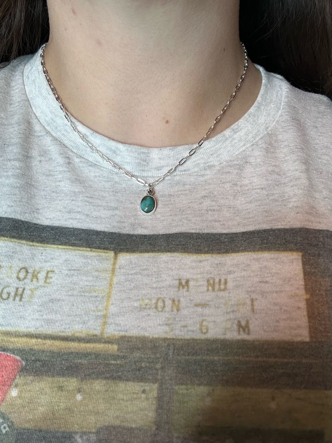 Oval Turquoise Necklace