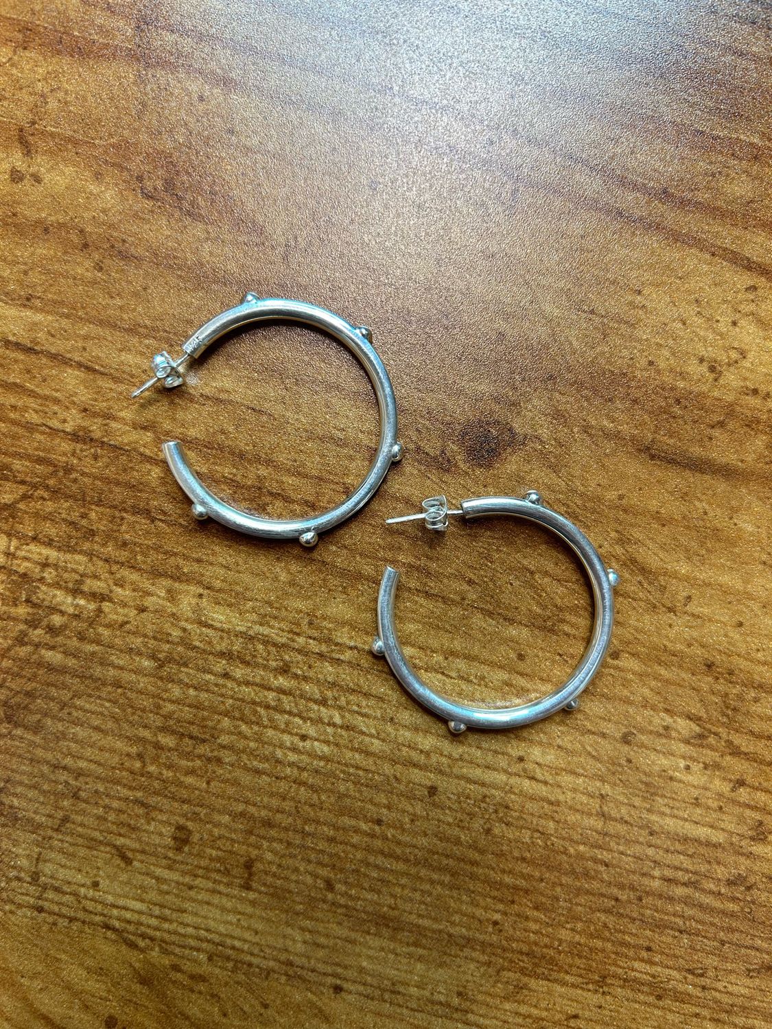 Studded Silhouette Hoops